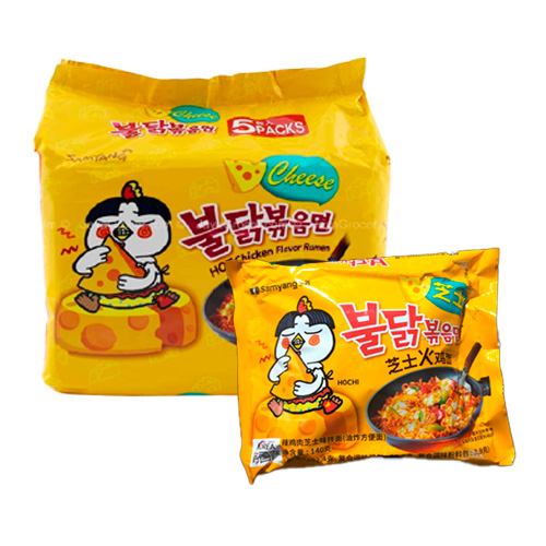 Лапша Samyang со вкусом острой курицы с сыром   140гр