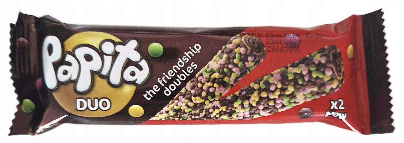 Вафельные трубочки Papita Choppy   23гр