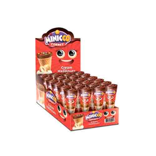 Шоколадный десерт Minicco в вафельном рожке Cornet Hazelnut   25гр