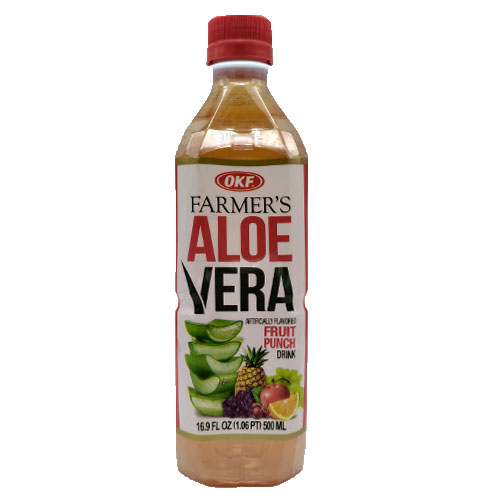 Напиток OKF Farmers Aloe 500мл Фруктовый пунш