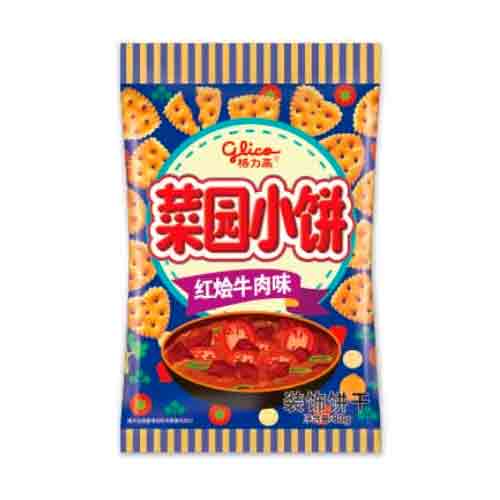 Печенье Cai Yuan Крекеры со вкусом тушеной говядины 80гр