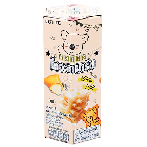 Печенье Koala's March  вкус молочного крема и сыра 37гр.