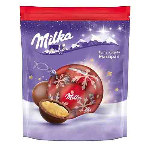 Шоколадные шарики Milka Bonsbons Marzipan   90гр