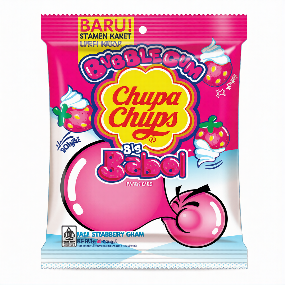 Жев.резинка Chupa Chups Strawberry Cream   152гр