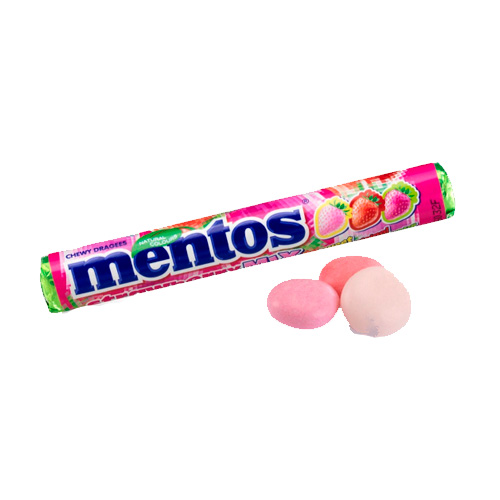 Жев.конфета Mentos Roll Strawberry Mix   37гр