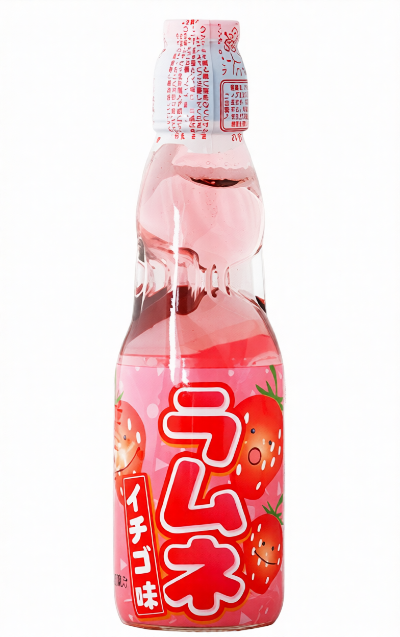 Газ.напиток Ramune со вкусом клубники м  200мл