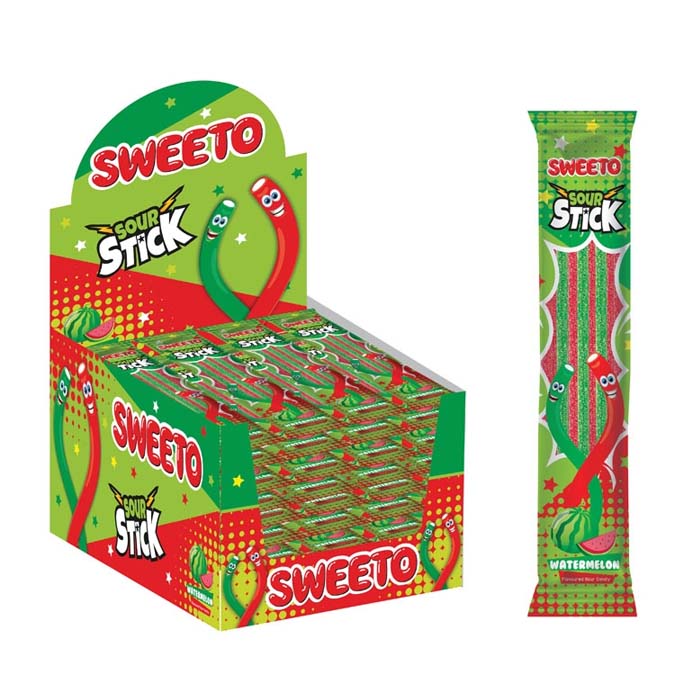 Мармелад SWEETO Sour Stick Арбуз 35гр. Турция