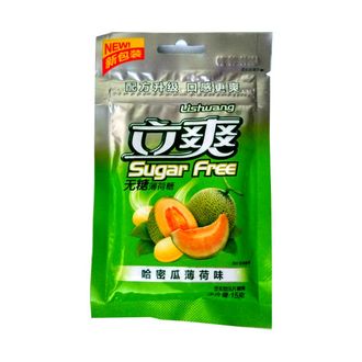 Конфеты Sugar Free Дыня-Мята 15гр Китай