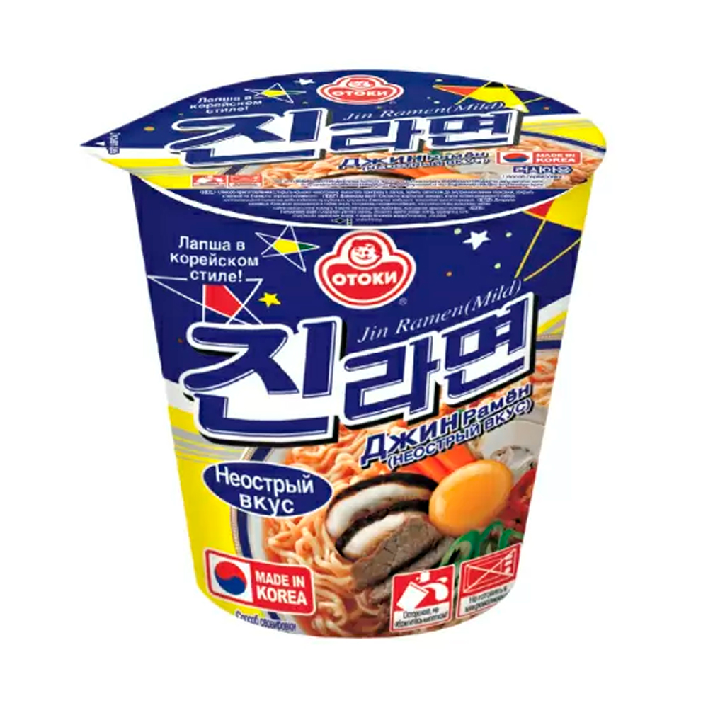 Лапша Ottogi Jin Ramen Mild   65гр