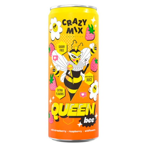 Газ.напиток Crazy Mix Queen Bee м  330мл