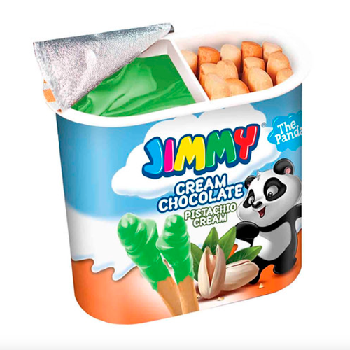 Бисквитные палочки с пастой Jimmy Cream (Фисташка) 55гр.