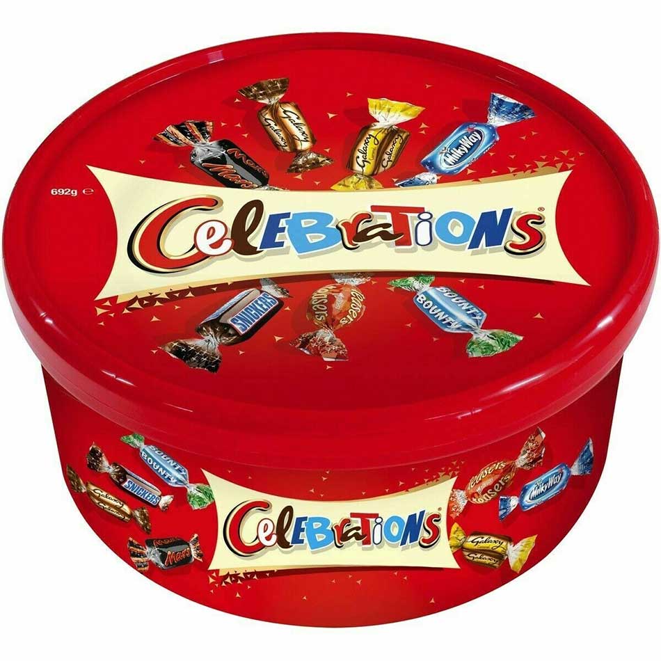 Подарочный набор Микс Шоколадных конфет Celebration 650гр ж/б