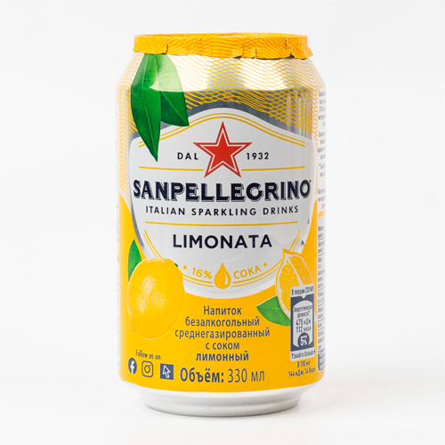 Напиток S. Pellegrino лимон 330мл.