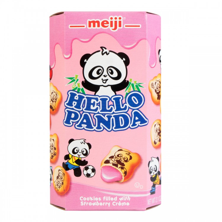 Печенье Meiji Hello Panda с клубничной начинкой 42 гр