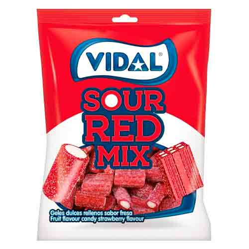 Жев.мармелад Vidal Sour Red Mix 90гр
