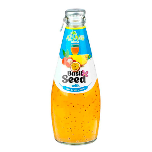 Нектар Aziano mix fruit juice with Basil seed м  290мл