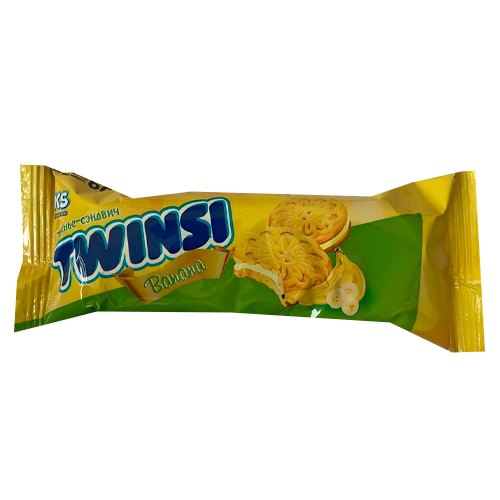 Печенье Twinsi с начинкой Банан 60гр.