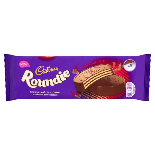 Cadbury Roundies Dark Chocolate Wafer 150g Великобритания