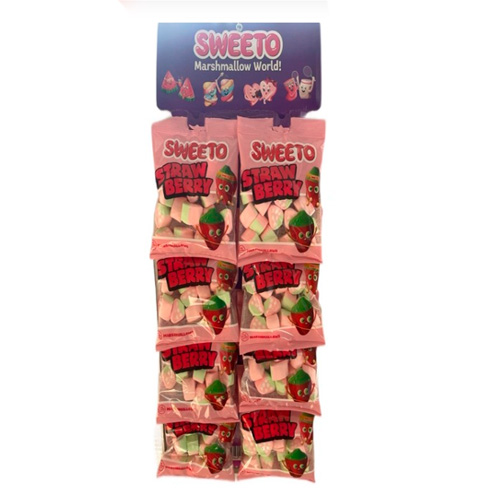 Зефир на подвеске SWEETO STRAWBERRY 60гр