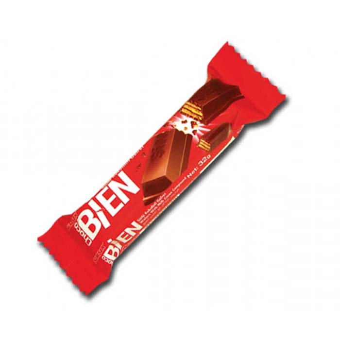 Вафли облитые шоколадной глазурью CHOCOBIEN 32 гр.