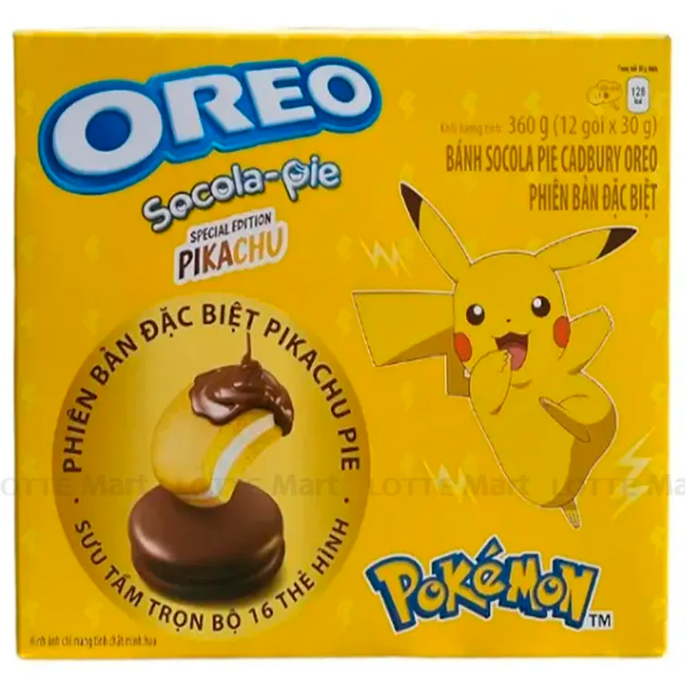 Печенье Cadbury Oreo Chocolate Pie Pikachu Version   360гр