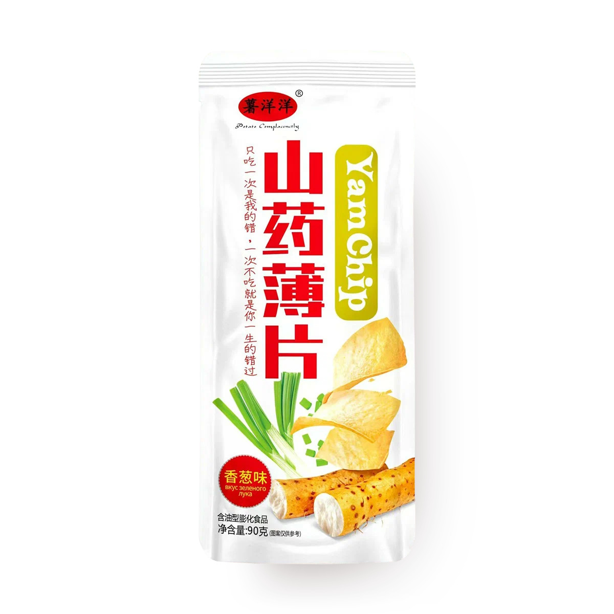 Чипсы YamChip Shuyangyang со вкусом зеленого лука   90гр