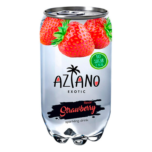 Газ.напиток Aziano Strawberry м  350мл