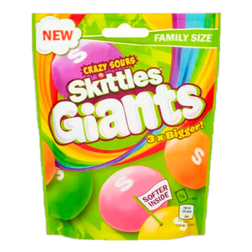 Драже Skittles Giants Sour   141гр