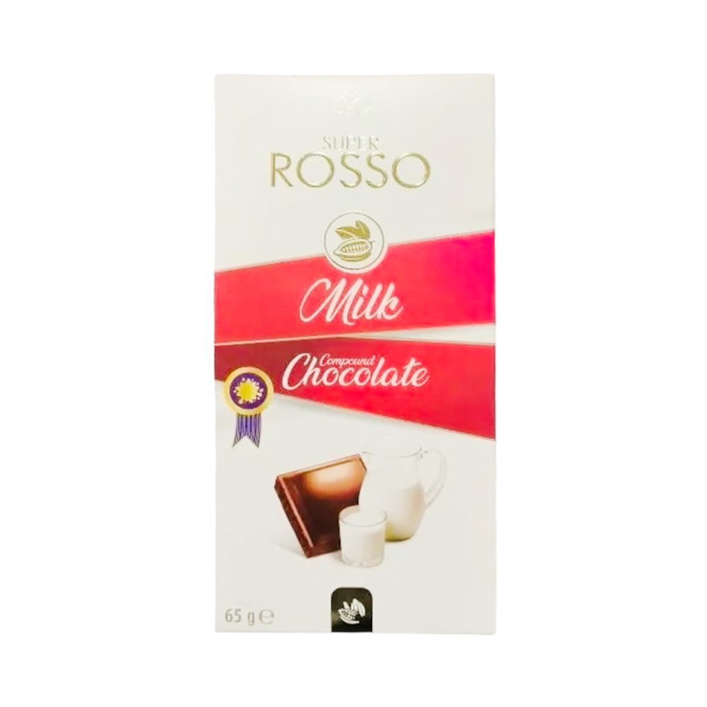 Шоколад ROSSO молочный   65гр