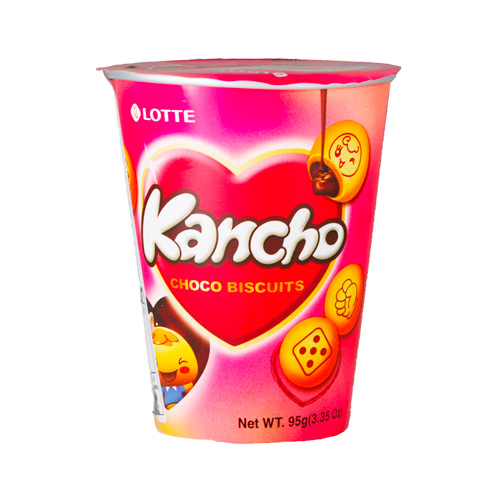 Печенье Lotte Kancho с шоколадной начинкой   95гр