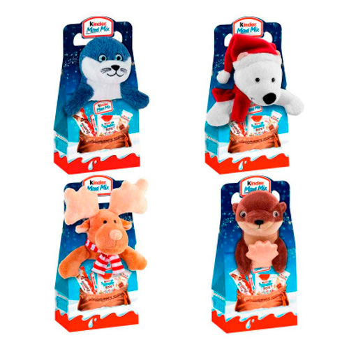 Шоколад Kinder Maxi Mix Plüschtier с игрушкой  133гр