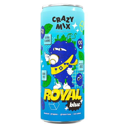Напиток б/а Crazy Mix Royal Blue   330мл
