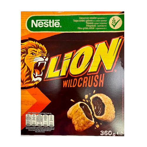 Готовый завтрак Nestle Lion Wild Crush Chocolate and Caramel  360гр