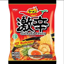 Лапша NISSIN GEKIKARA RAMEN INSTANT SOUP NOODLES HOT SPICY 109гр
