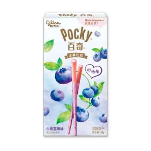 Бисквитные палочки Pocky со вкусом молочной черники   45гр