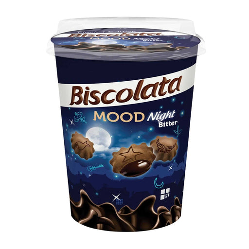 Печенье Biscolata Mood Bitter с черным шоколадом   115гр