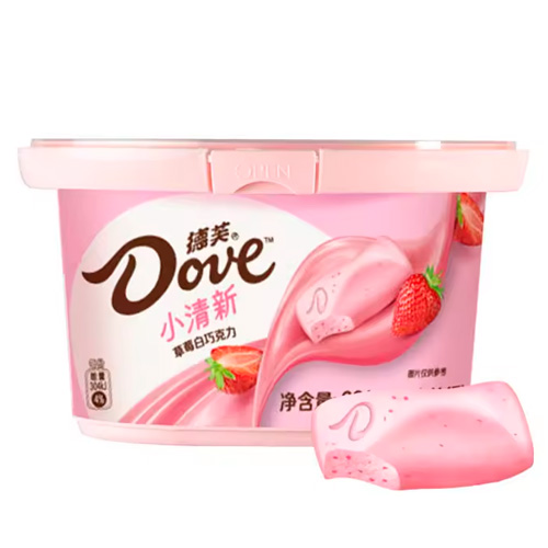 Шоколад Dove Strawberry White Chocolate    221гр