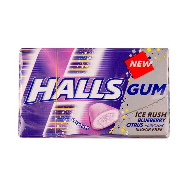 Жевательная резинка HALLS Голубика 18гр