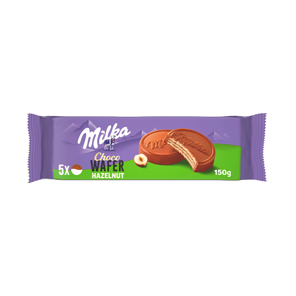 Вафли Milka Milka Choco Wafer Hazelnuts   150гр