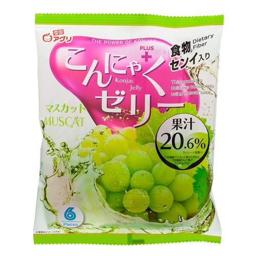 Желе Yukiguni Aguri порционное Конняку со вкусом муската   96гр