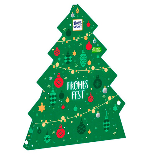 Шоколад Ritter Sport Christmas Schokowürfel Adventskale  208гр