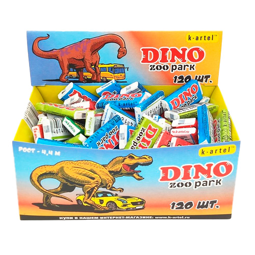 Жев.резинка Bubble Gum ZOOpark Dino   4гр