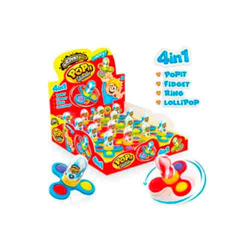 Леденец Johny Bee Bee Pop it Spinner   15гр