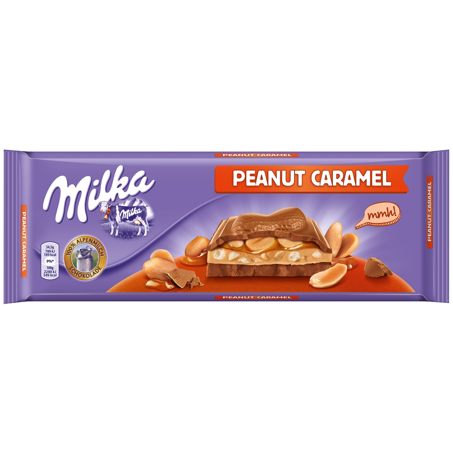 Шоколад Milka Peanut caramel    276гр