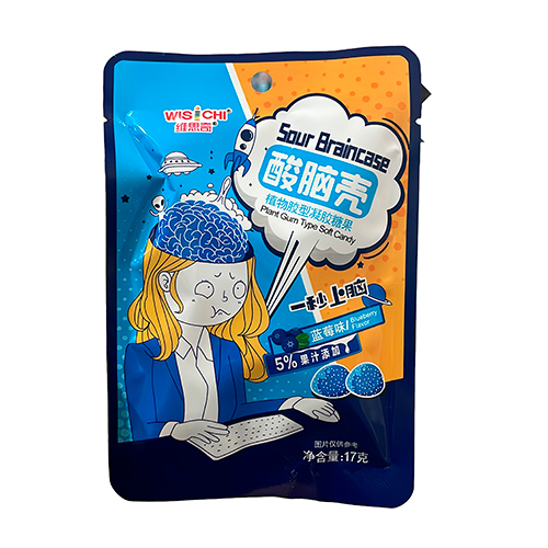 Мармелад Wisichi Sour Braincase кислая черника 17гр.