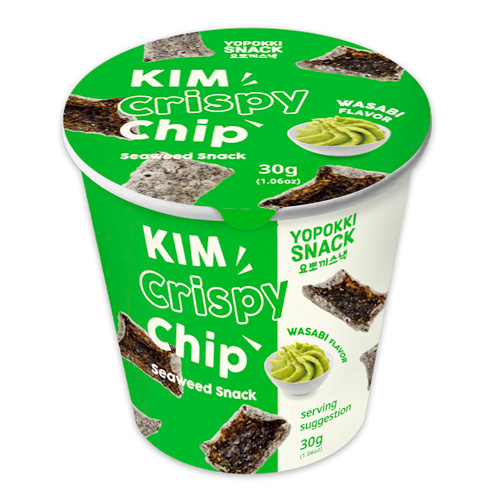Снек Yopokki Seaweedd Wasabi  стакан 30гр