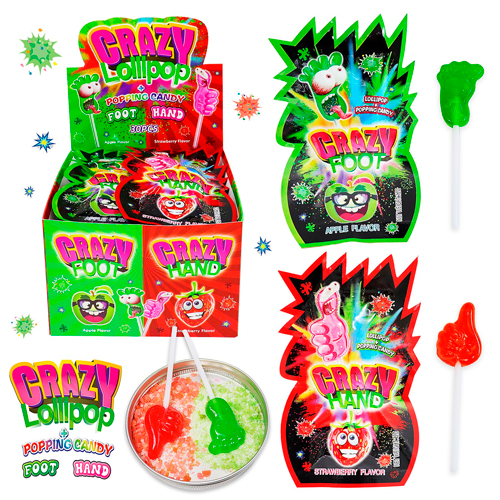 Карамель + шипучка Crazy 12гр.