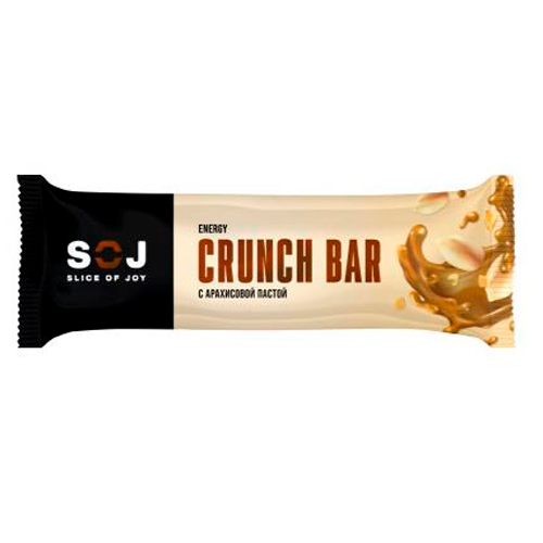 Батончик SOJ Crunch Bar с арахисовой пастой 40гр.
