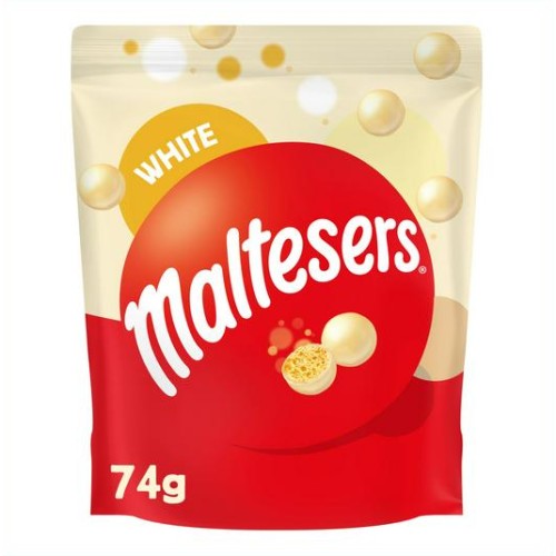 Шоколадные шарики Maltesers WHITE CHOCOLATE POUCH   74гр