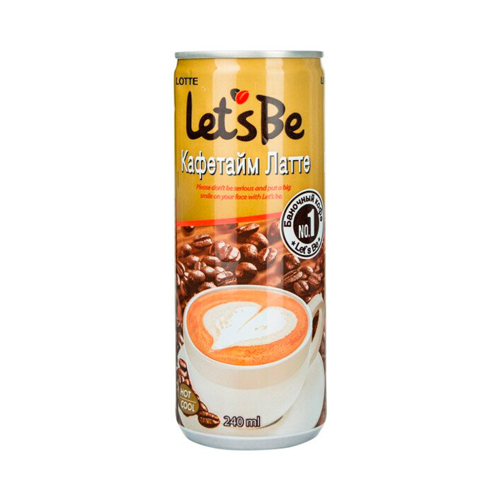 Напиток кофейный Lotte let's be Cafetime Latte   240мл